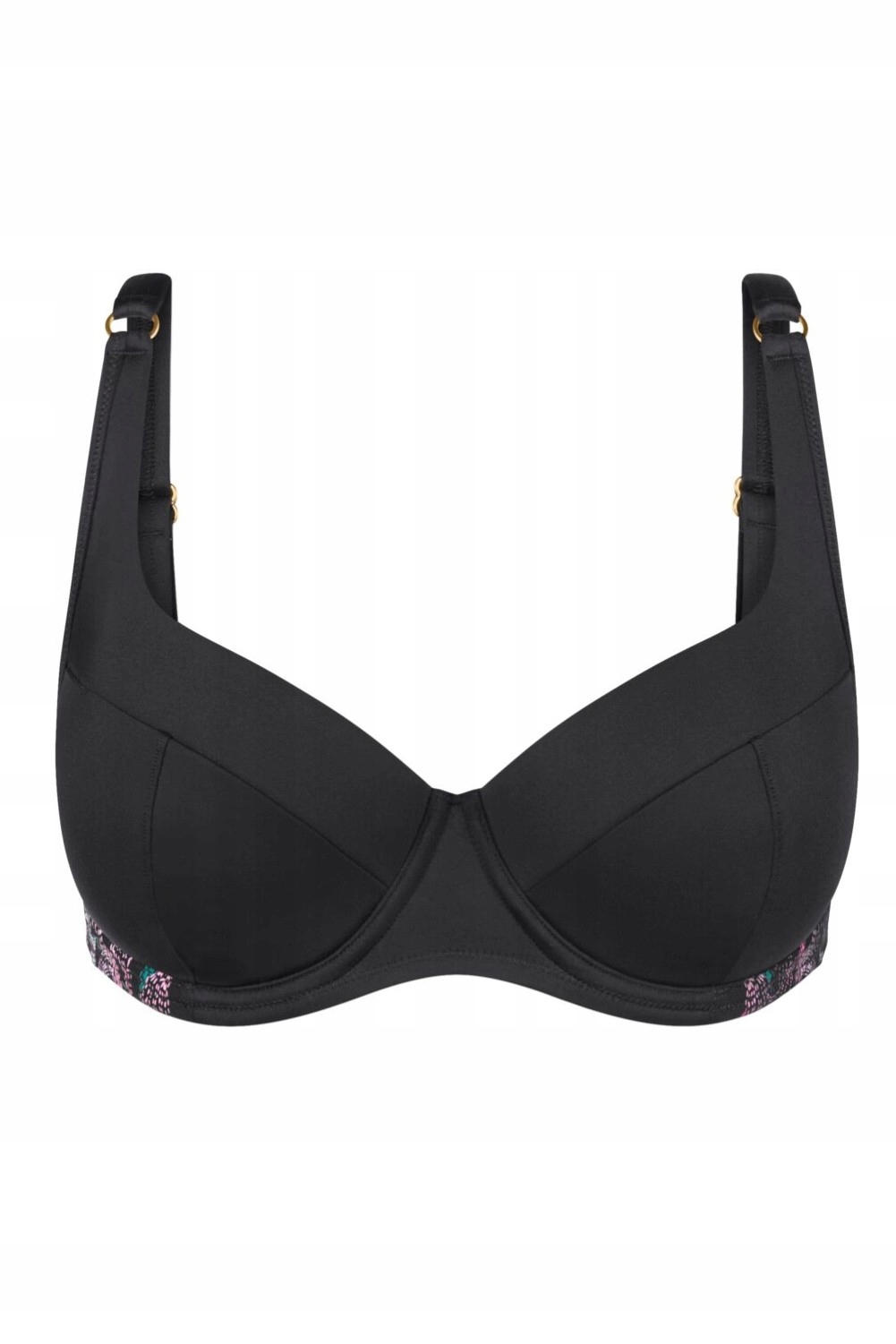 Plavkový kostým Triumph Hora Vyztužený Summer Tropics Wp Černý 44D