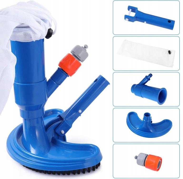 ZESTAW DO CZYSZCZENIA BASENU OCZKA WODNEGO TELESKOP ODKURZACZ SZCZOTKA Producent inna