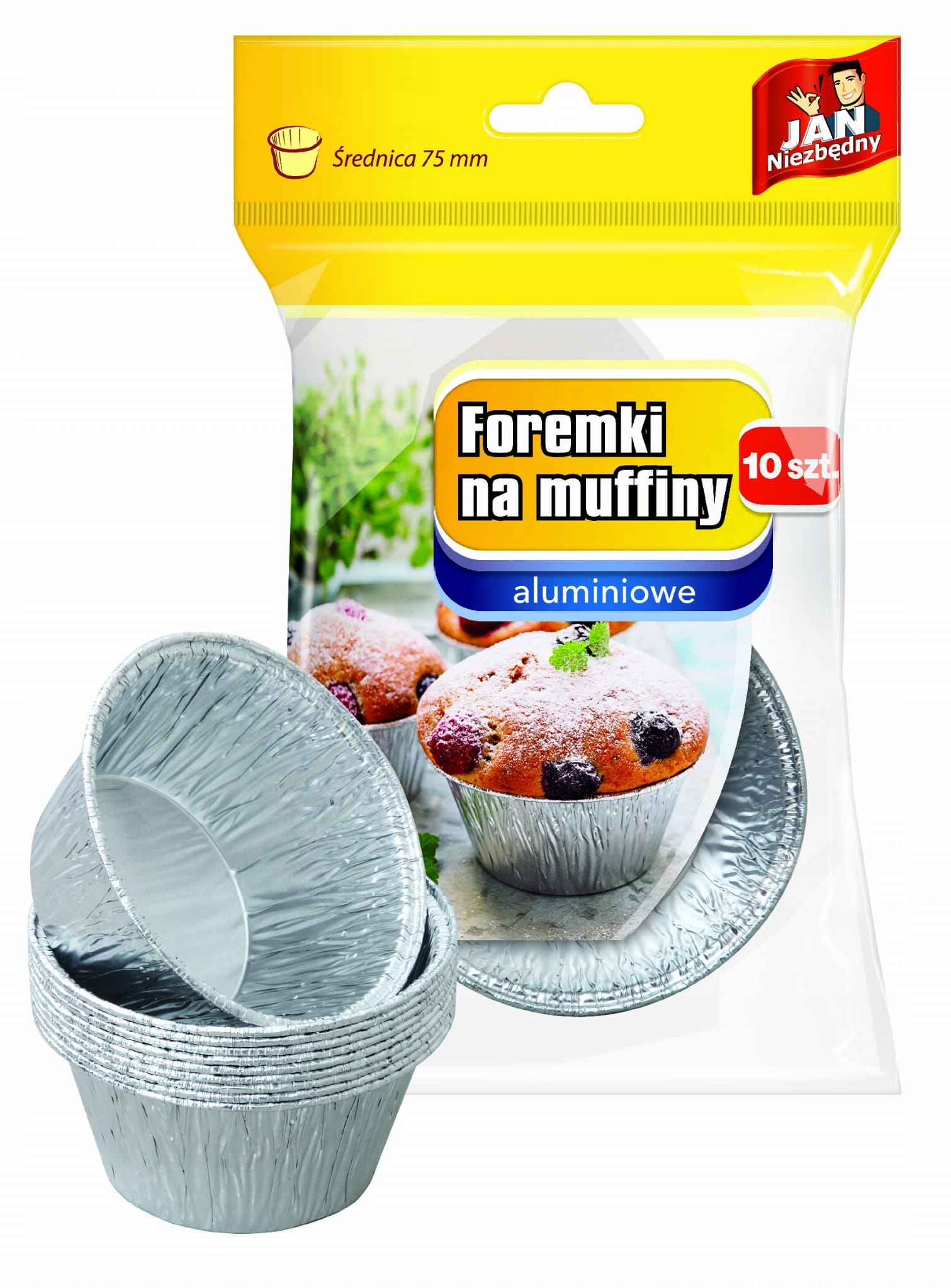 

Jan Niezbędny Foremki aluminiowe do muffinek 10szt