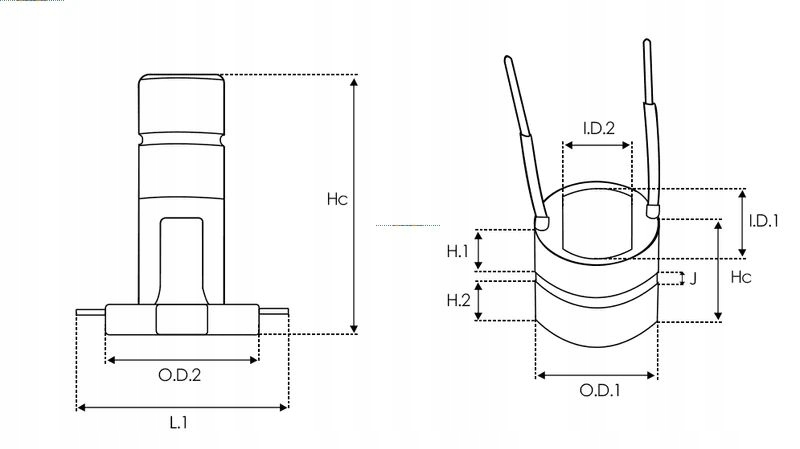 Komutator alternatora ASL9008 Producent części AS-PL