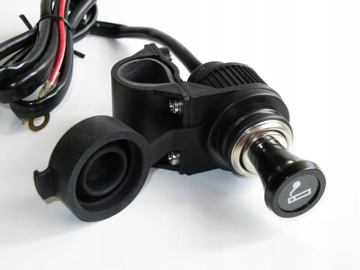 ZAPALNICZKA MOTOCYKLOWA MOTOR NA KIEROWNICE 12V
