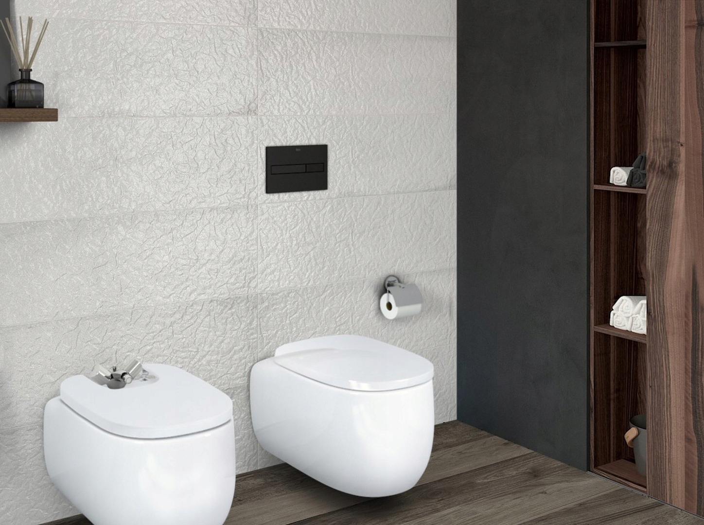 ROCA PL7 PRZYCISK KLAPA Stelaża WC podtynkowego DUPLO ONE CZARNY MATOWY Linia ONE