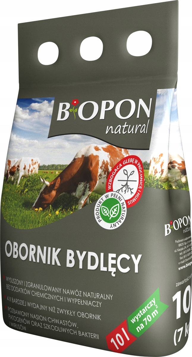 

Biopon Natural Obornik Granulowany Bydlęcy 10L