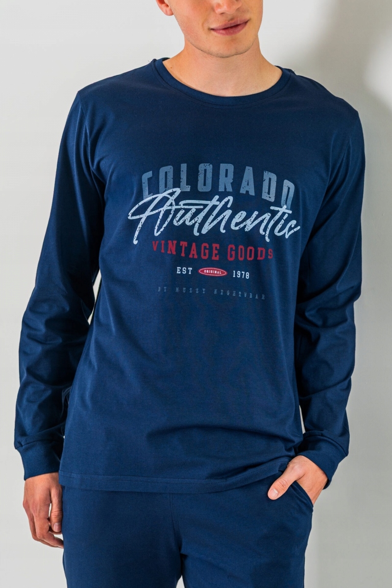 Muzzy Pánské pyžamo Colorado s kapsami a stahovacími šňůrkami, velikost R: M