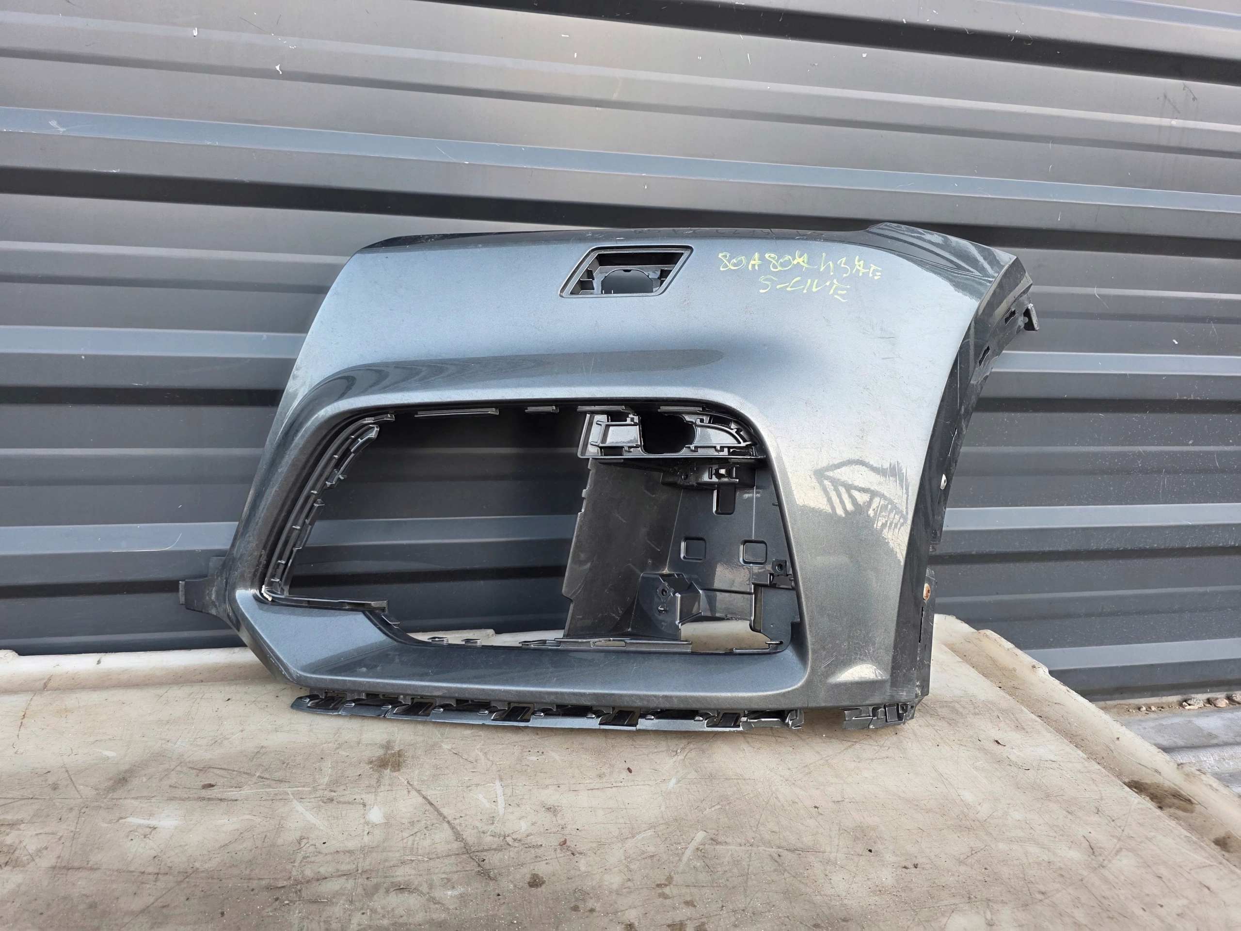 bumper front left side corner AUDI Q5 FY 80A S LINE 80A807437E LZ7S !