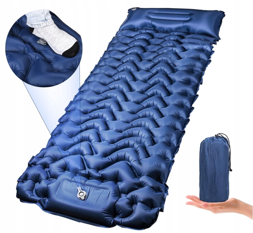 MATA SAMOPOMPUJĄCA KARIMATA 200x70x10CM Z PODUSZKĄ Grubość 10 cm