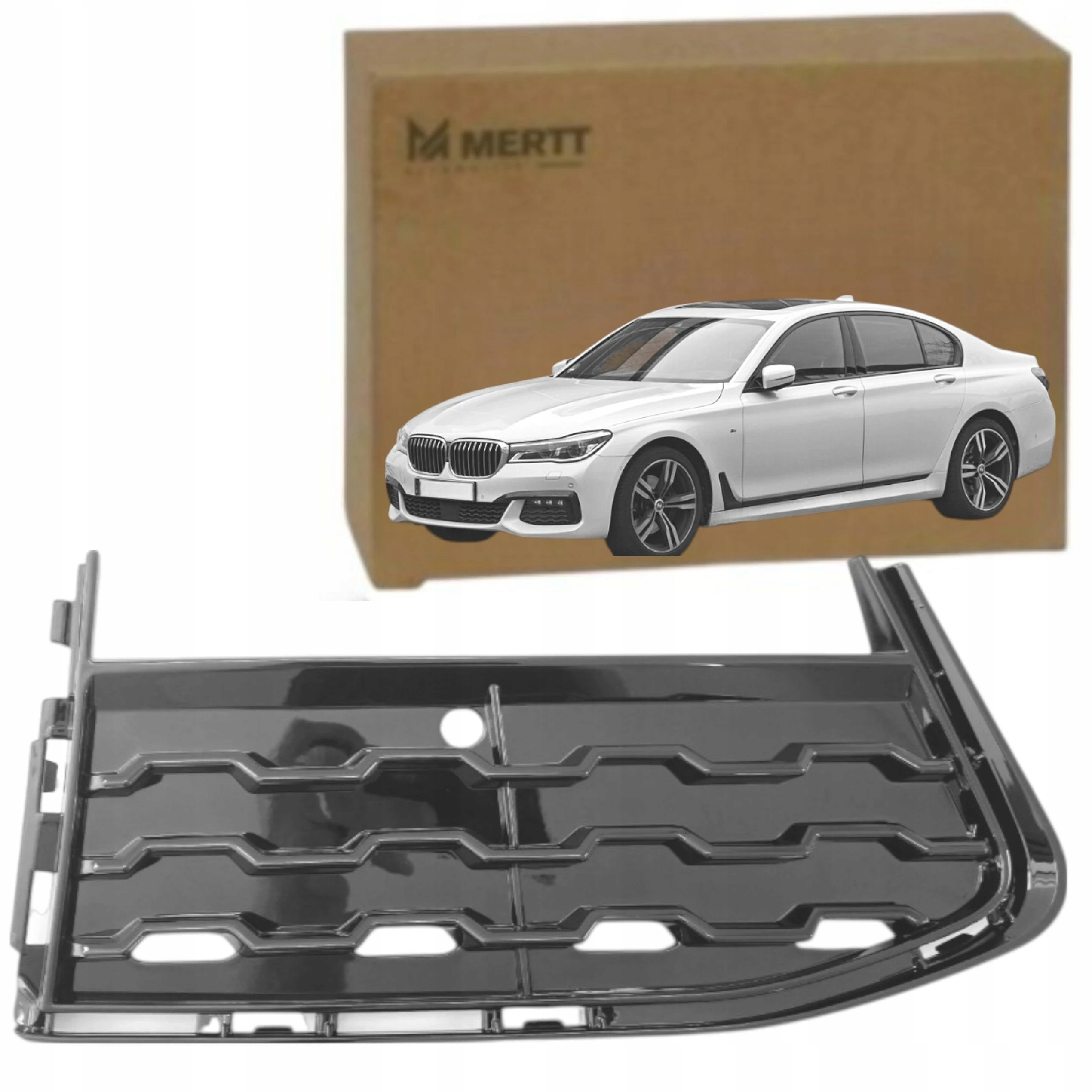Bmw 7 G11 G12 M Paket Mřížka nárazníku Pravá atrapa krytka 51118092158