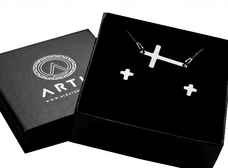 Stříbrný komplet křížek stříbro 925 krabička