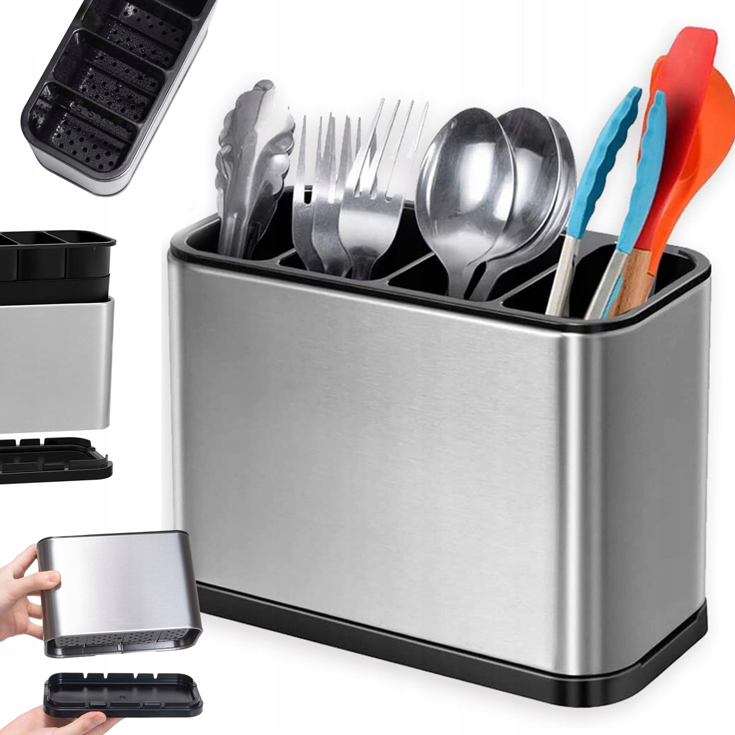 Levně Odkapávač Na Příbory Z Nerezové Oceli, Organizér, Stojan, Kuchyňský