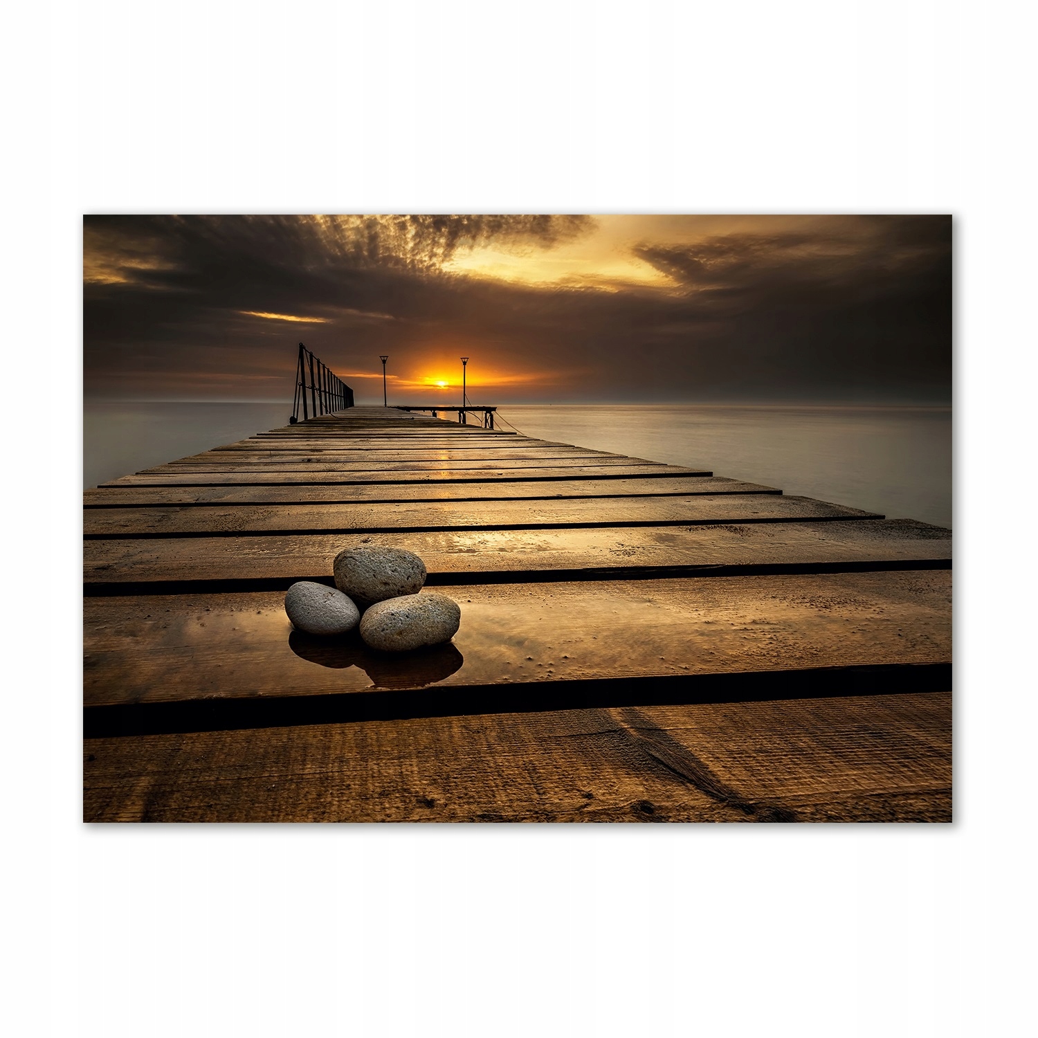 

Foto obraz szkło akryl Drewniane molo 100x70 cm