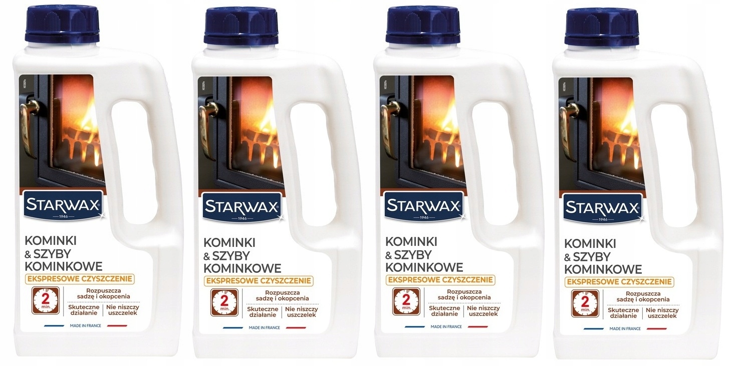 Levně 4xSTARWAX Čisticí prostředek na komínová skla 1 L
