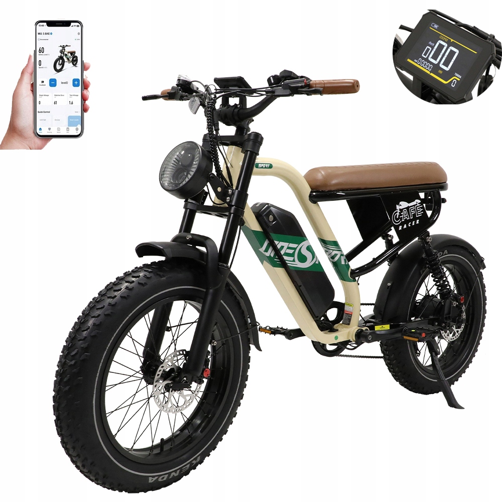 Pojazd elektryczny Onesport W66 500W 100KM 13,5AH městská Tlustá Pneumatika App