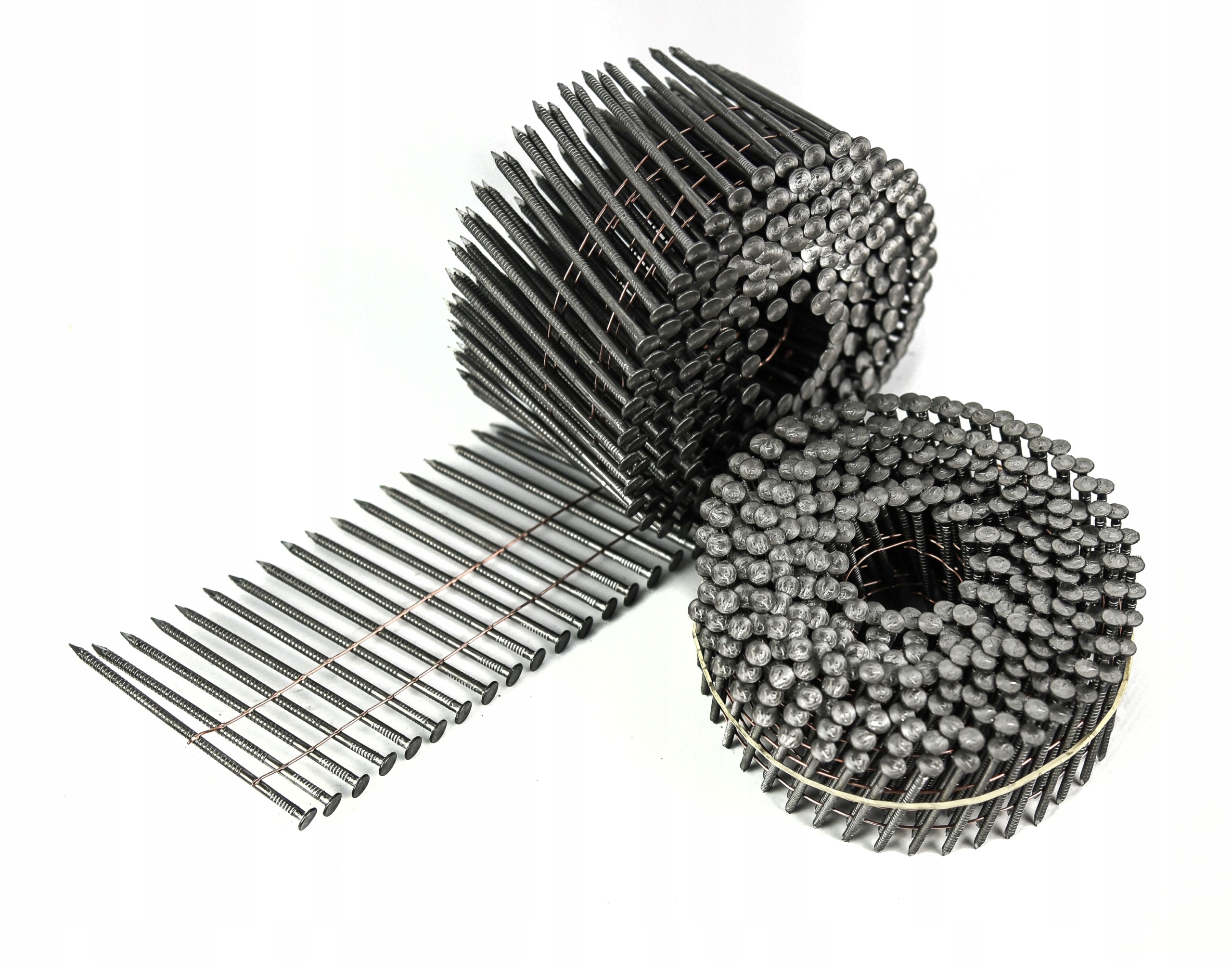 Gwoździe do gwoździarki BĘBNOWE 2,8x80mm 3000szt Łączone drutem Koletowane