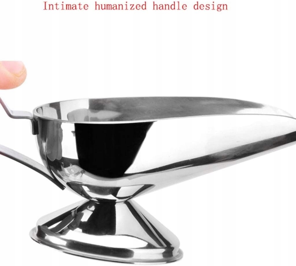 Spodek ze stali nierdzewnej z ergonomicznym uchwytem i bezkapi?c? Pojemność 1 l