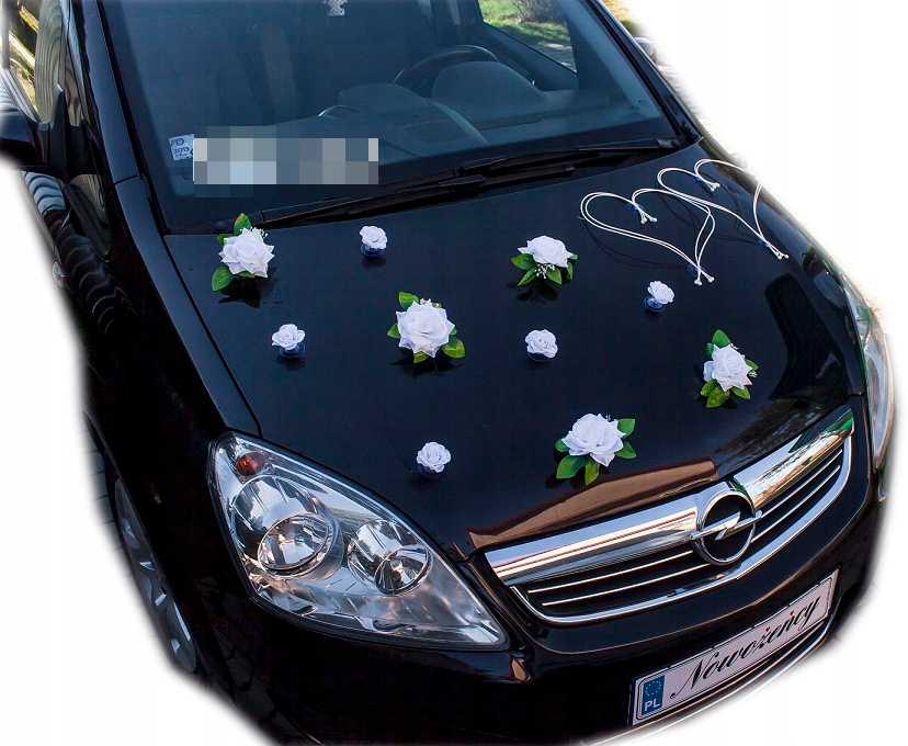 

Dekoracja na samochód stroik Ozdoby na auto ślub