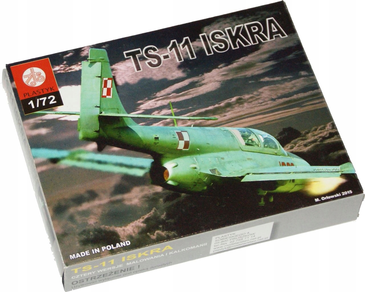 S106 Model samolotu do sklejania TS-11 ISKRA 1:72 Rodzaj samoloty