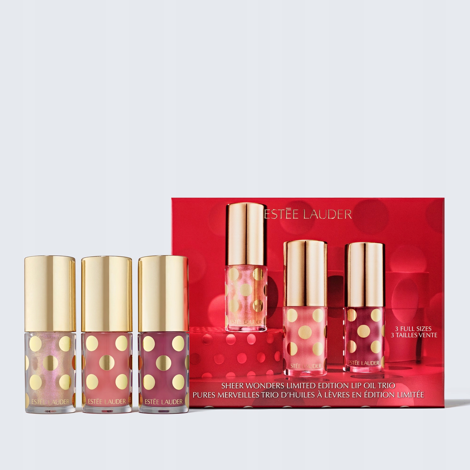 Estee Lauder Sheer Wonders 3 Lip Oil Trio Sada olejů na rty