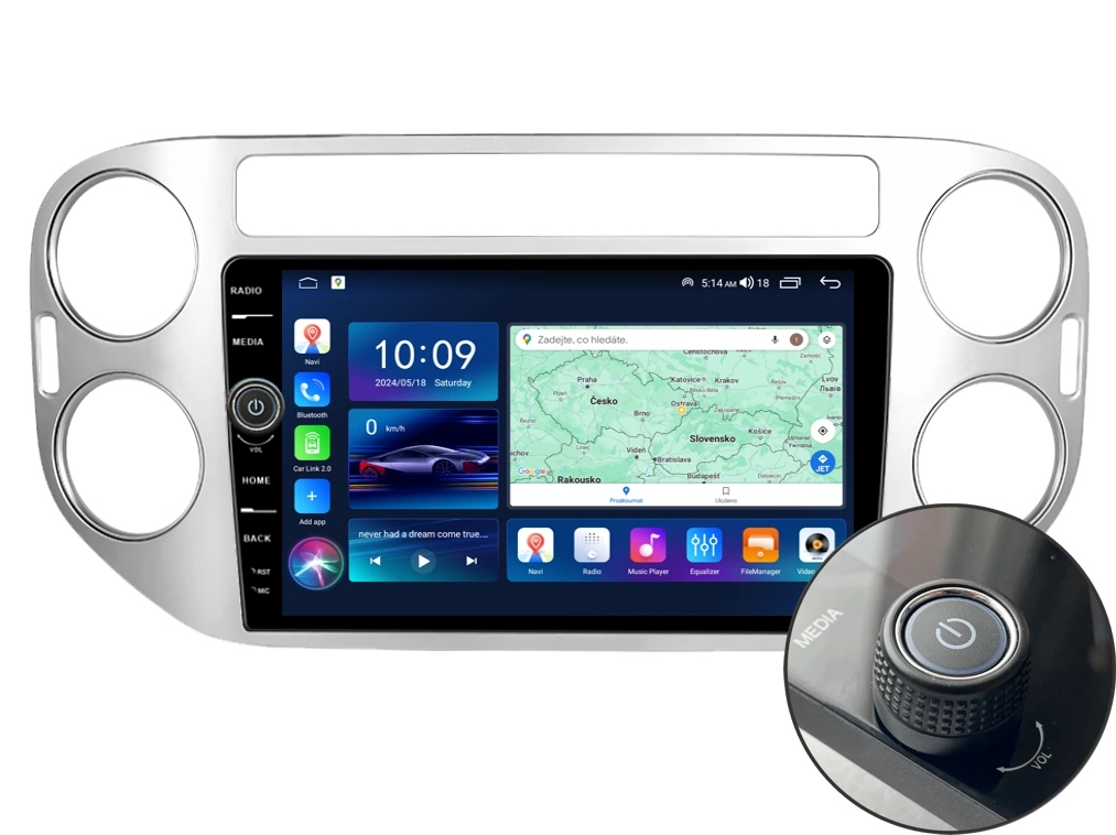 Everest 2DIN autorádio EVE14 Android, Volkswagen Tiguan