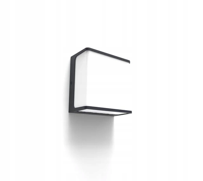 Fasádní lampa nástěnná venkovní antracit čtvercová 15 cm IP54 Lutec