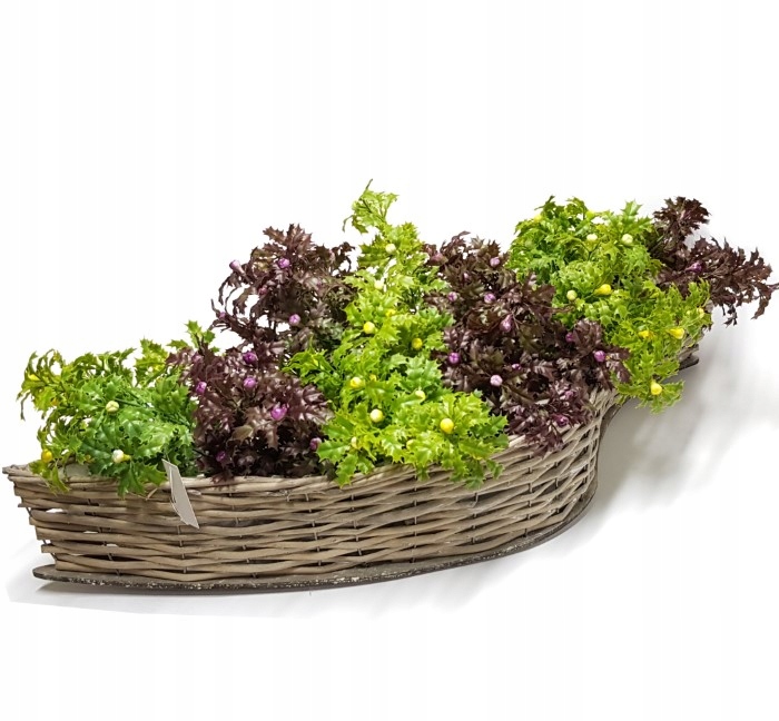 KOSZ WIKLINOWY DO OBSADZENIA KWIATAMI Msz Marka inna