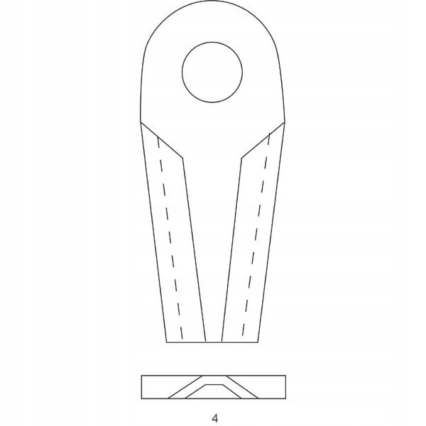 Nożyk kosiarki Taarup Kuhn 128x50x4 fi- 23 / 20,5 Marka maszyny Inna