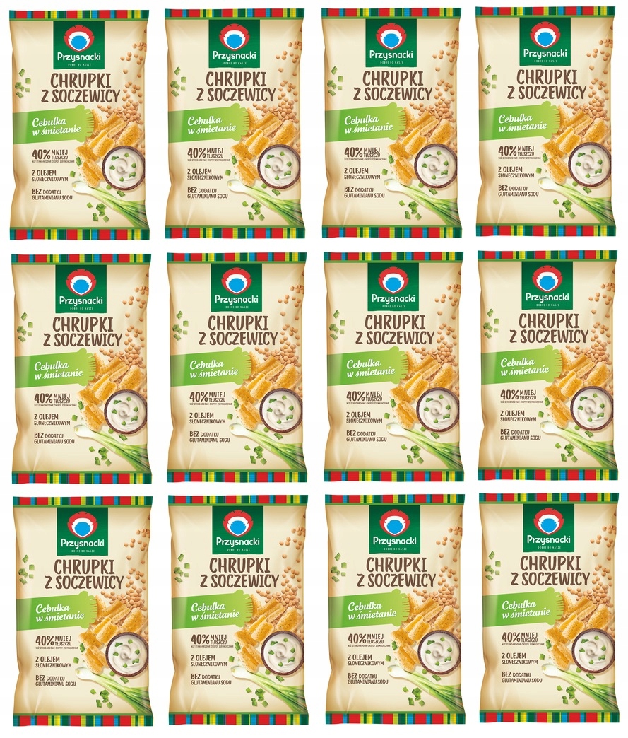 Levně 12x 80g Przysnacki Křupky čočka cibulka na smetaně Karton