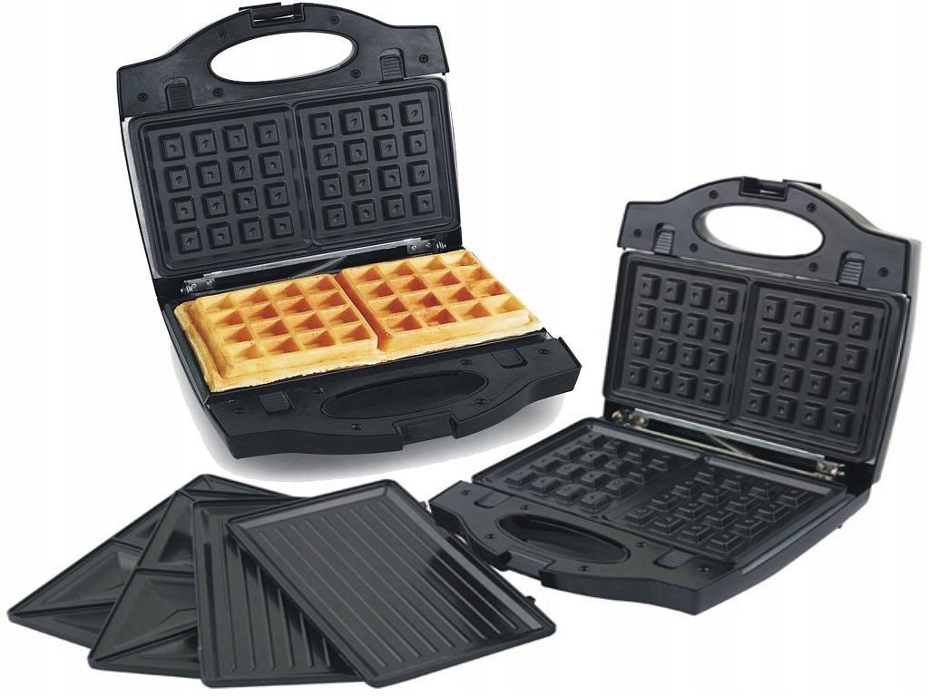TOSTER DO KANAPEK GRILL OPIEKACZ GOFROWNICA 3 w 1 Liczba kanapek 4