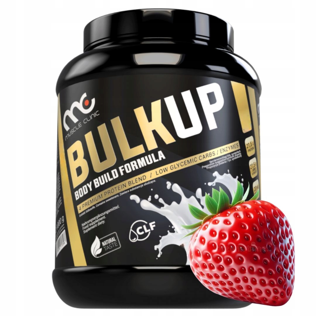 Muscle Clinic BulkUp 2700 g hmotnost wpc wph sacharidy bulk strawberry