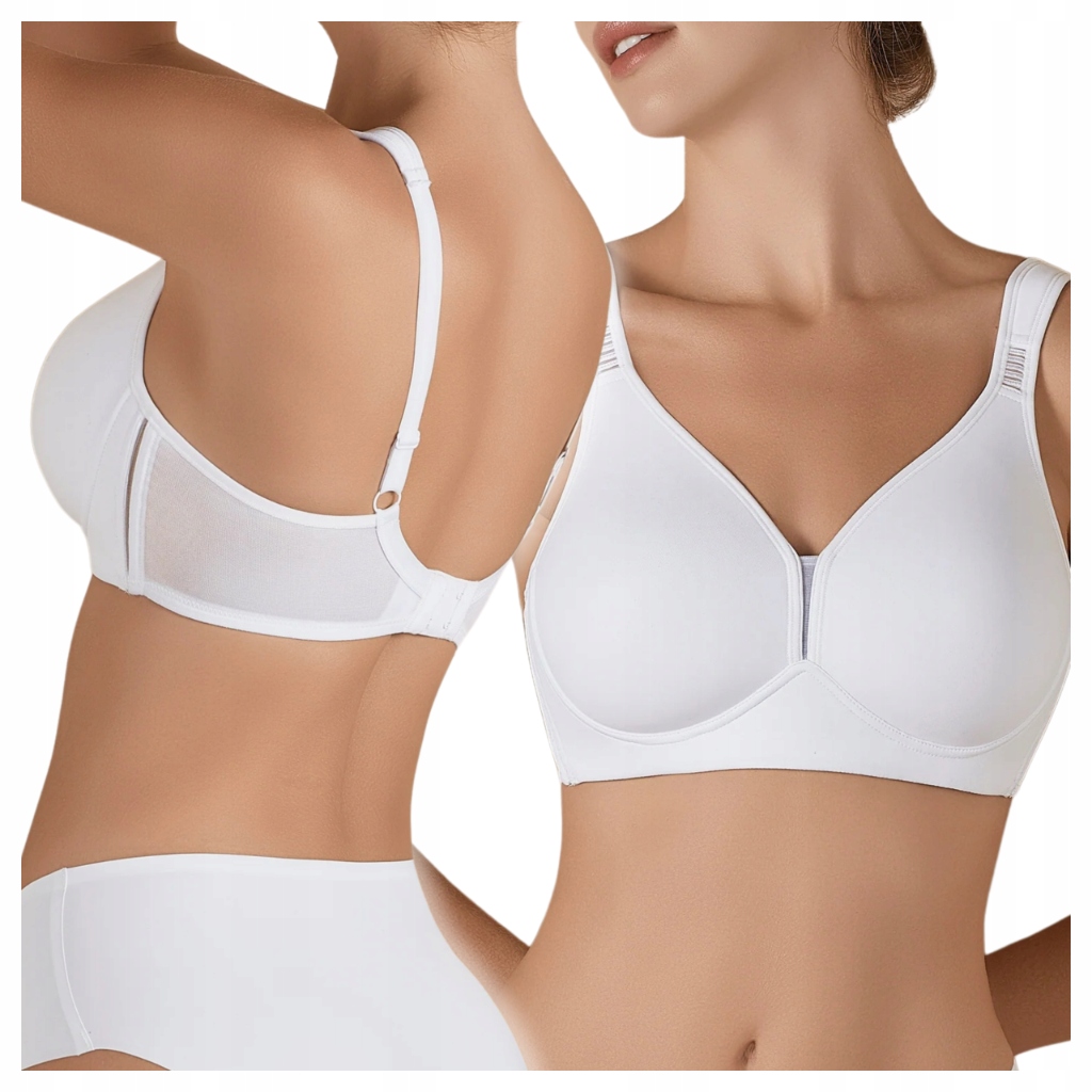 Biustonosz Damski Profilowany Bardzo Komfortowy Stanik Bez Fiszbin 85D