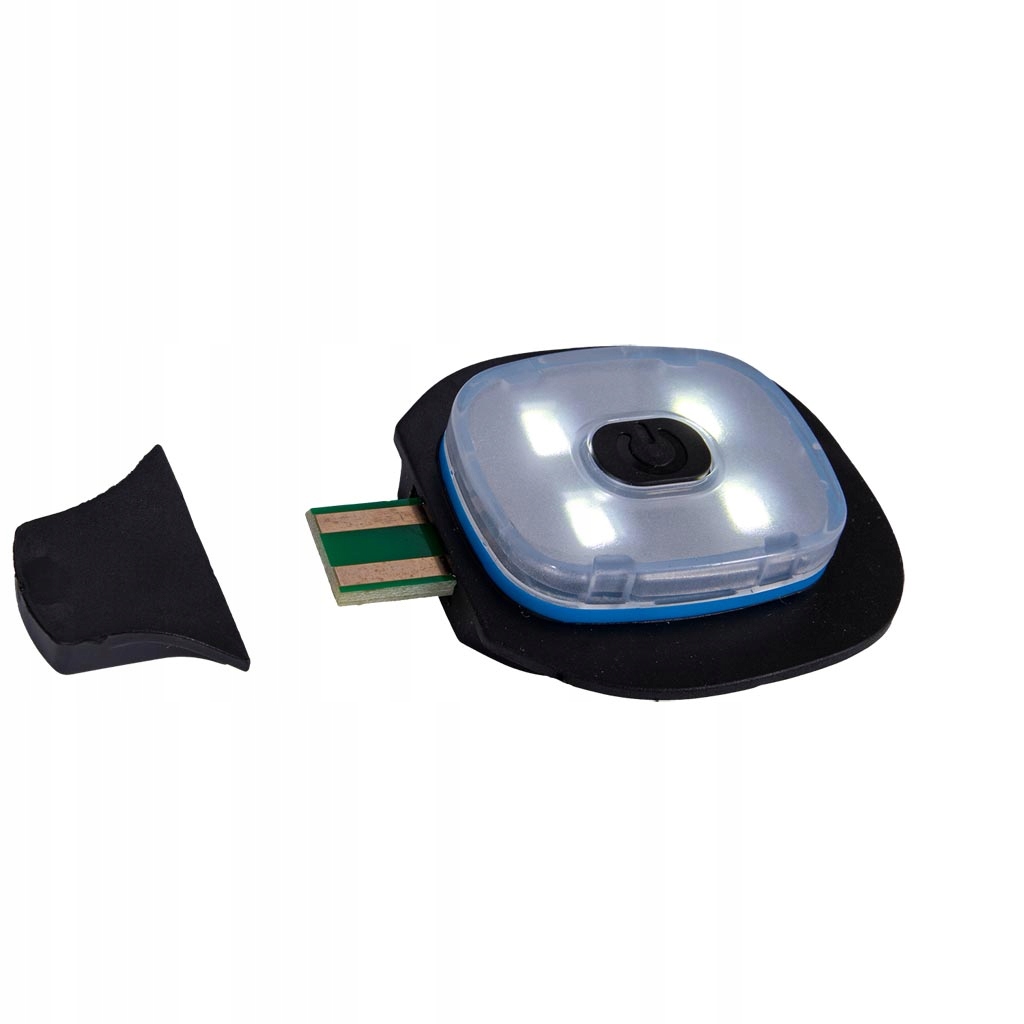 CZAPKA ZIMOWA OCIEPLANA CZARNA Z OŚWIETLENIEM LED na usb Model CZLED_B