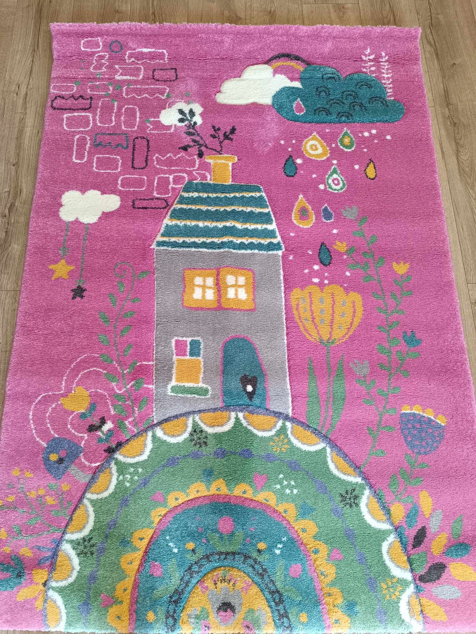 Detský koberec s mäkkým vlasom 120 x 170 cm