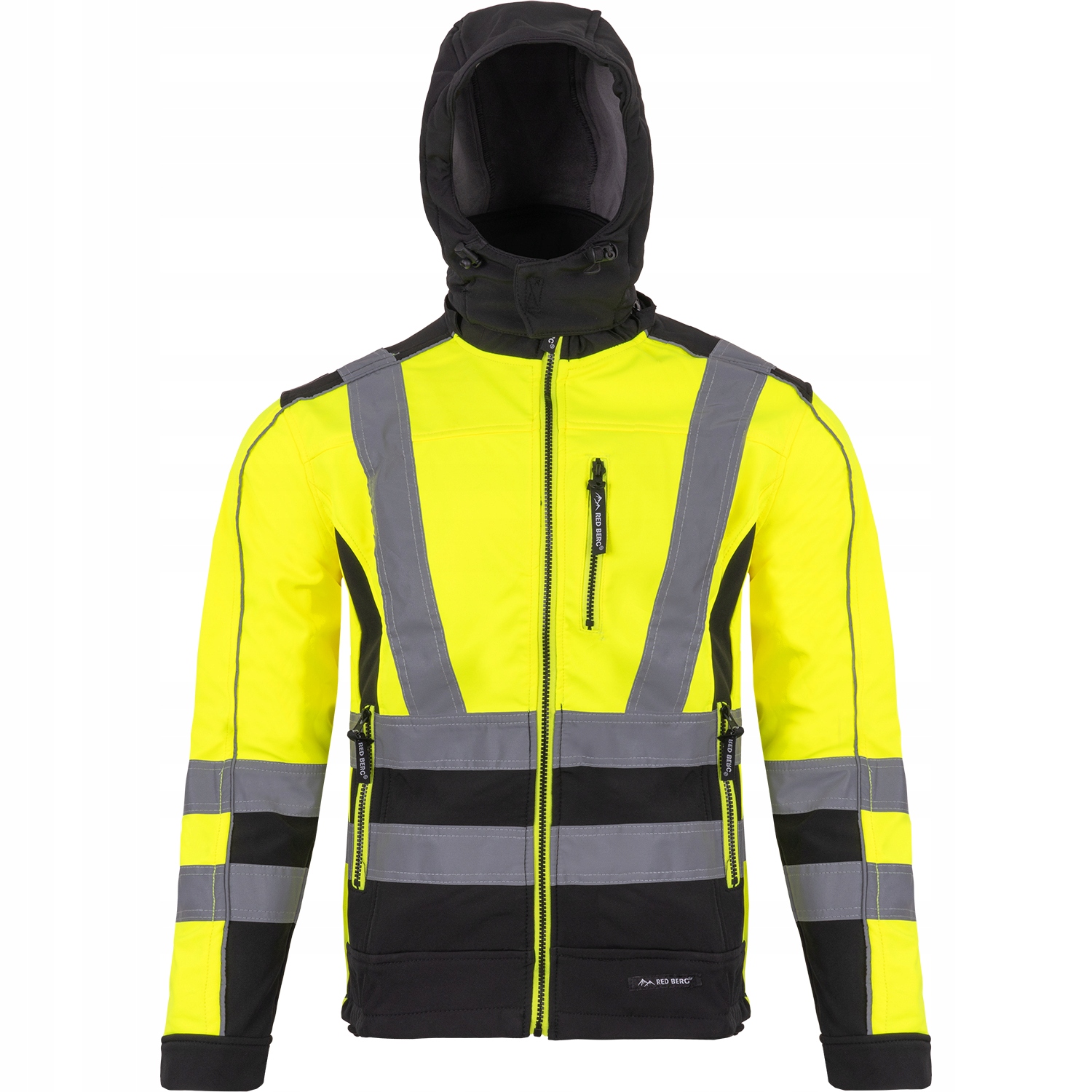 SOFTSHELL KURTKA OCHRONNA ODBLASKOWA BHP NEON 3XL Model V-NEON