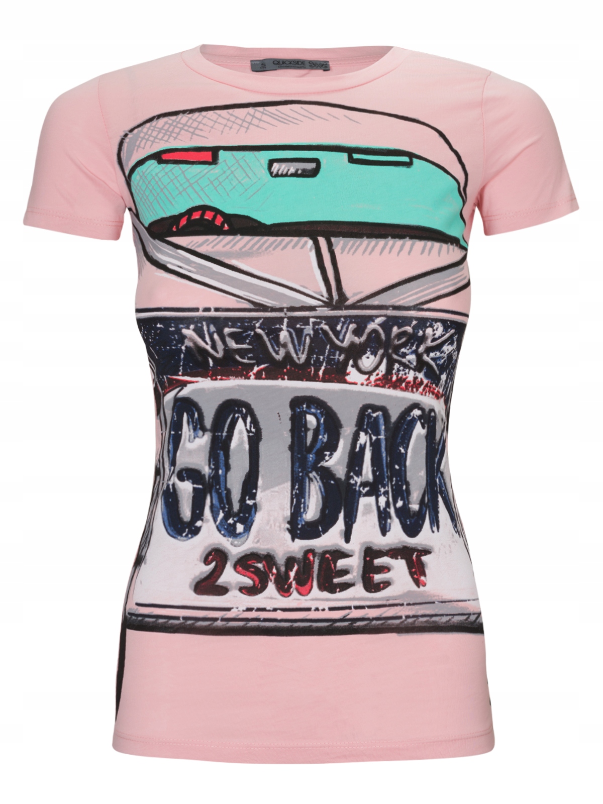 

Quickside T-Shirt Damski Różowy Wzór rozmiar M