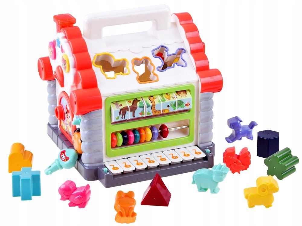 

Interaktywny Domek sorter klocki zwierzątka ZA3518