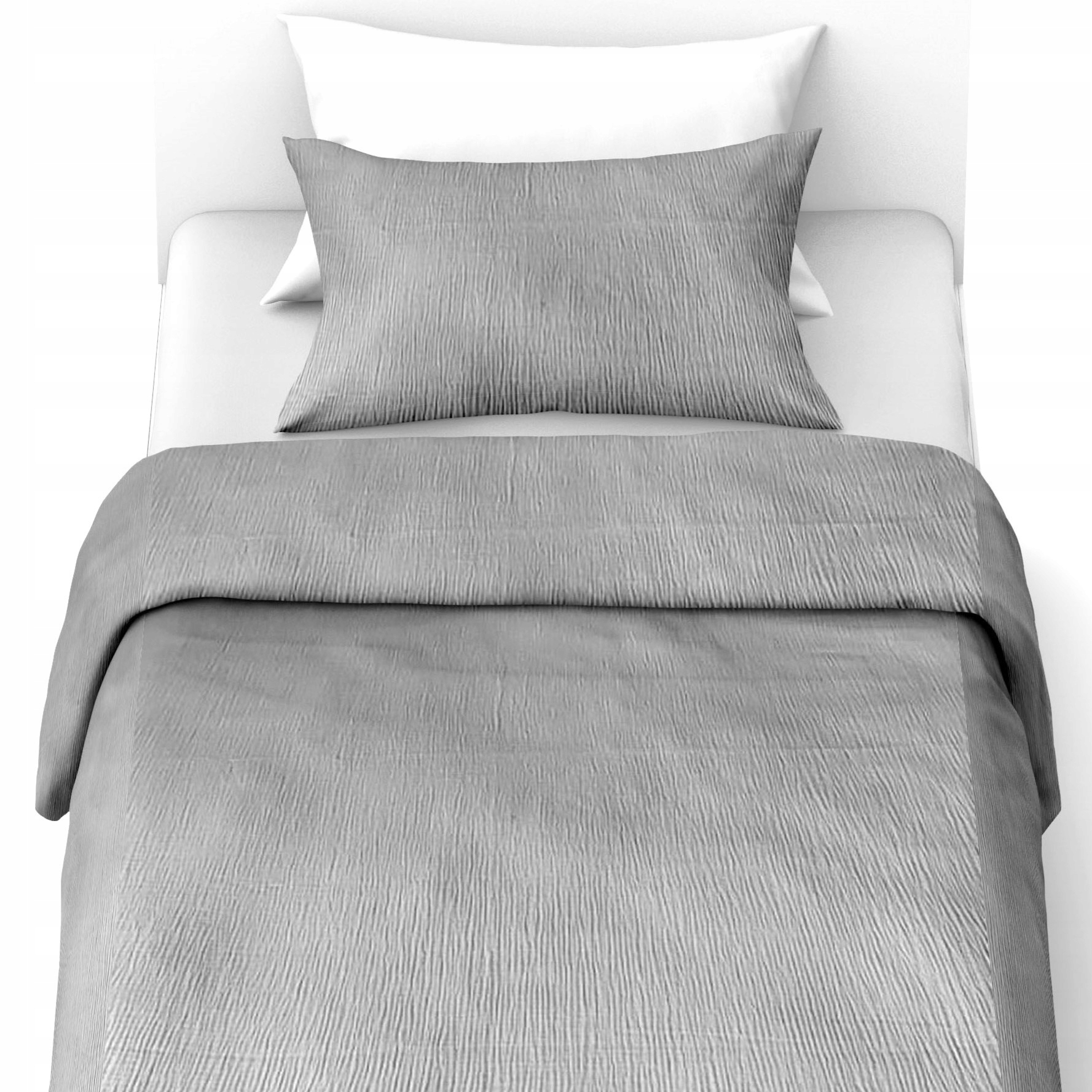 Jemné Povlečení Mušelín dětské 100x135+1x70x80 prodyšné eko Šedé