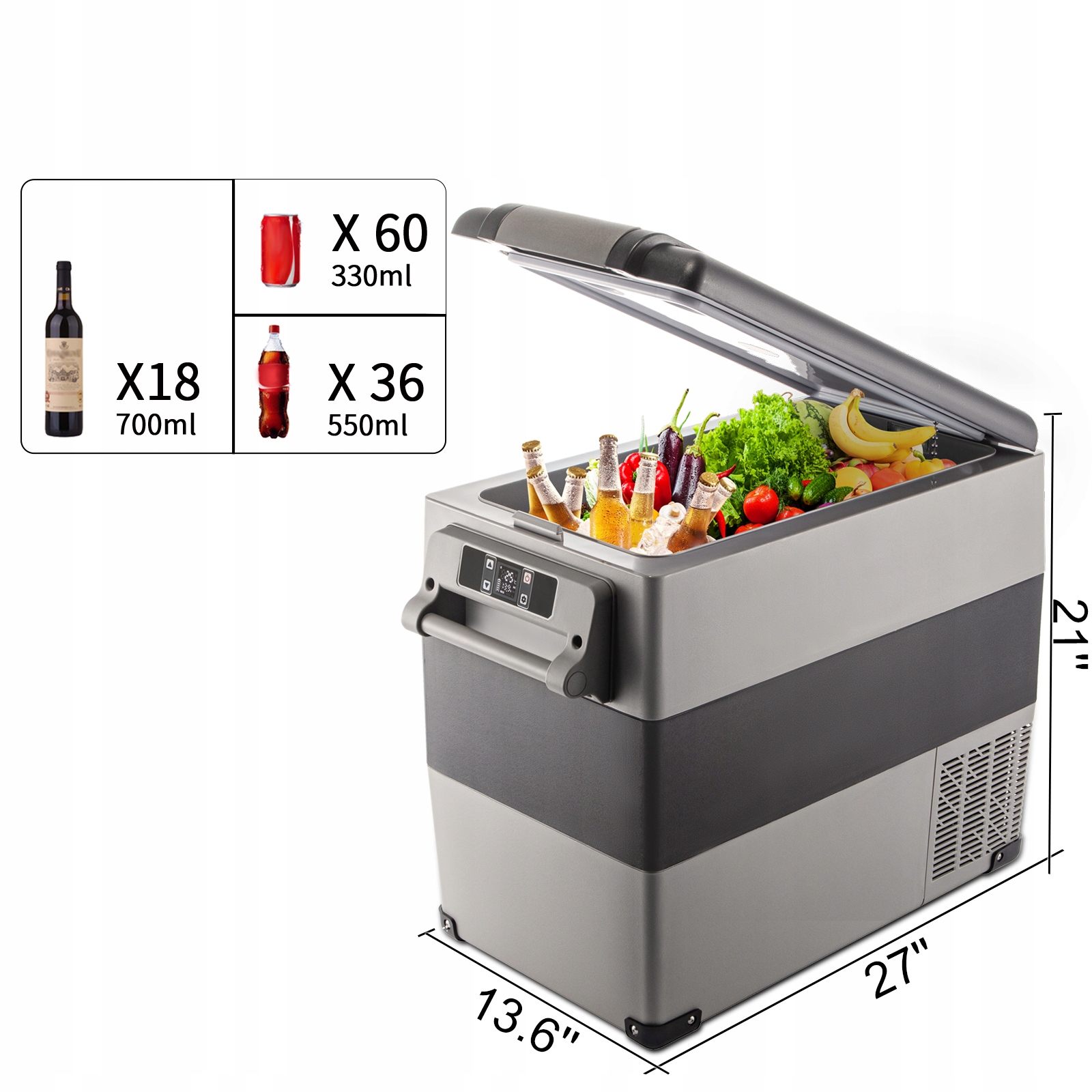 VEVOR Lodówka Samochodowa Kompresorowa 45L 12V/24V EAN (GTIN) 0617201460993