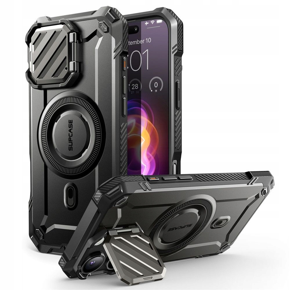 Pouzdro pro iPhone 16, Supcase Ub Mag Xt, MagSafe, pevná zadní kryt, kickstand