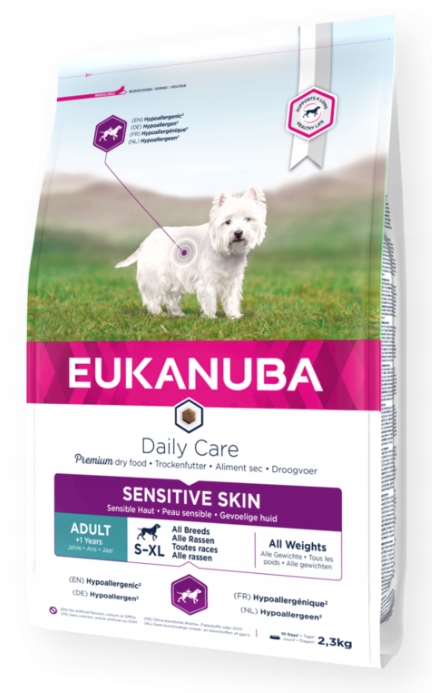 EUKANUBA Daily Care Sensitive Skin S-XL 2,3kg