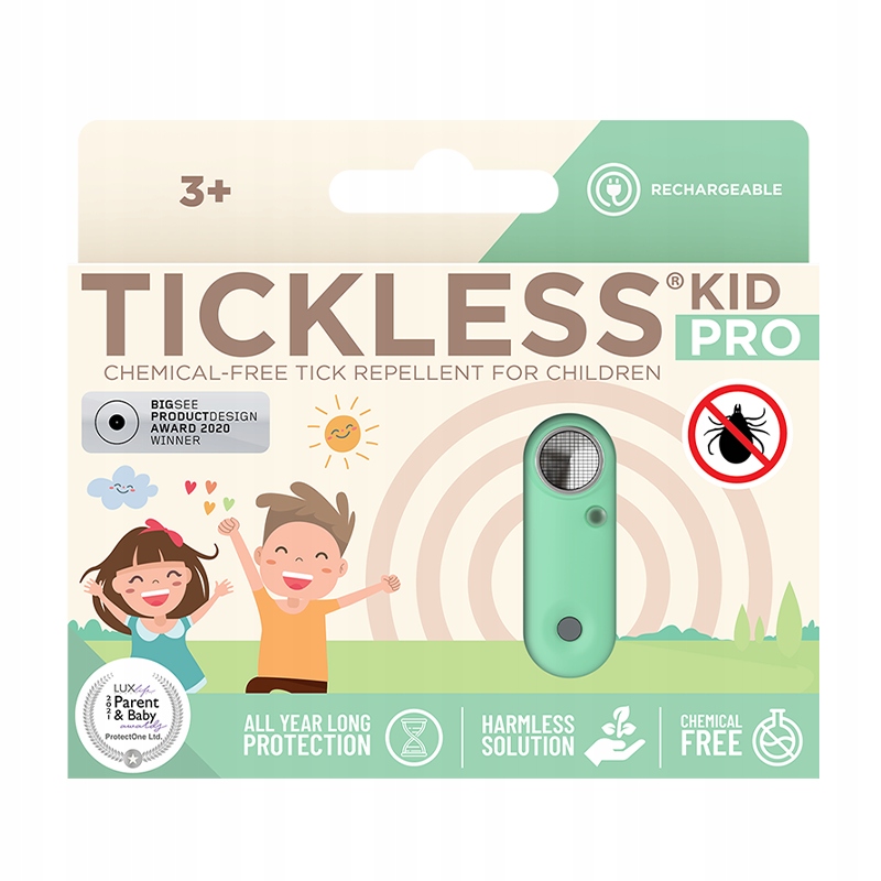 Tickless Kid Pro Ultrazvuková ochrana proti klíšťatům Mentha Green