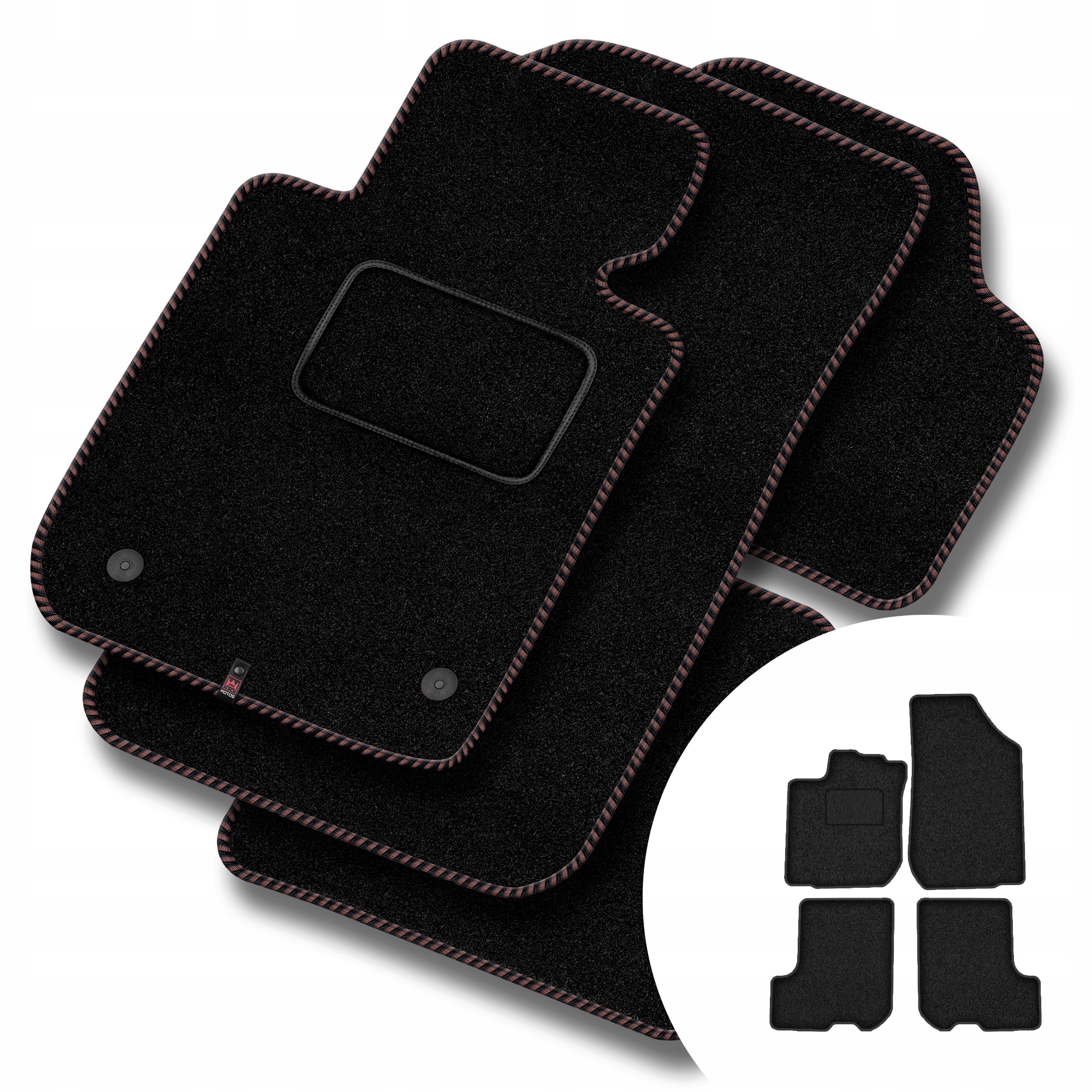 Velurové koberce Streak pro Dacia Sandero II 2012-2021 Stepway