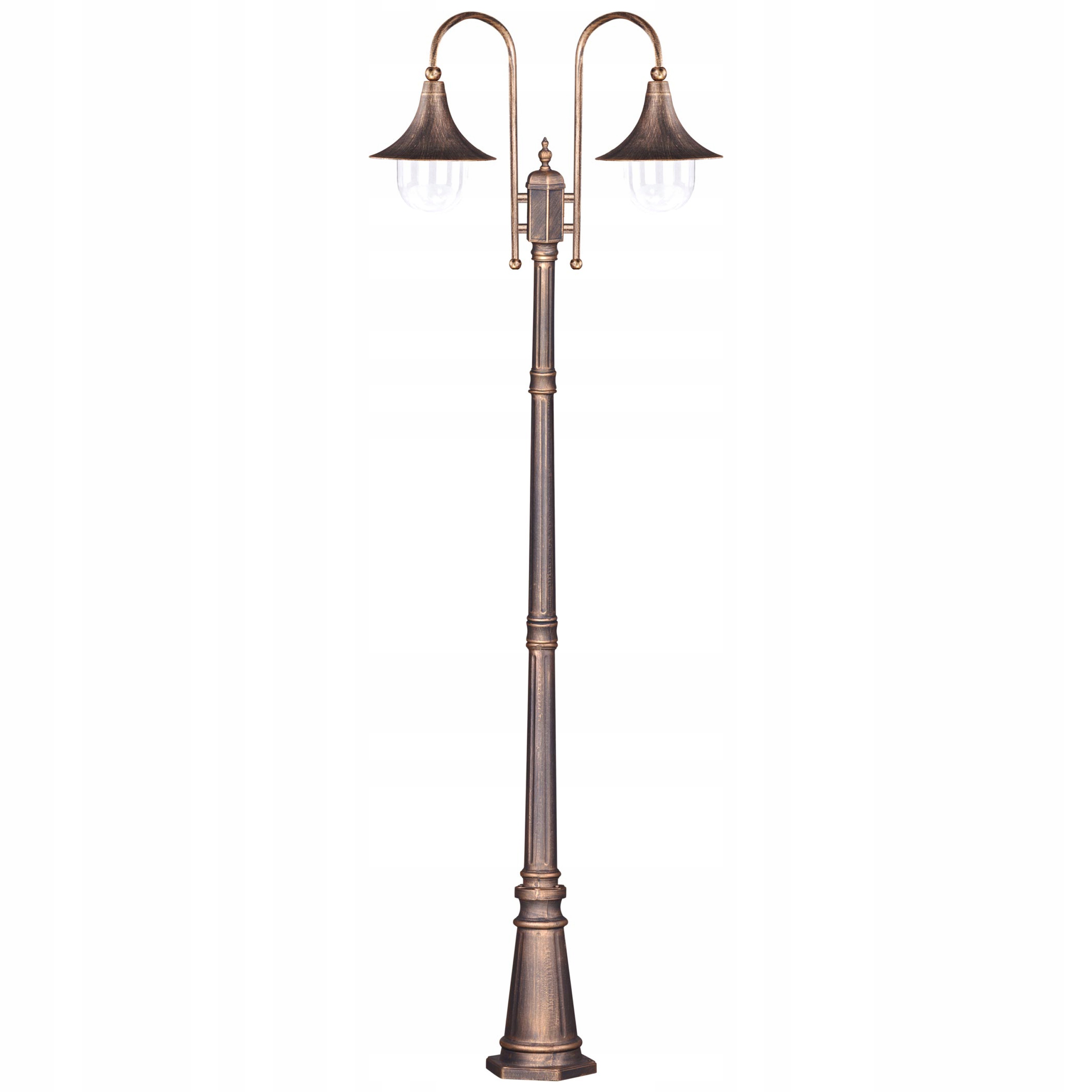 Wysoka lampa stojąca latarnia K-8127 Złota E27 z serii Boston