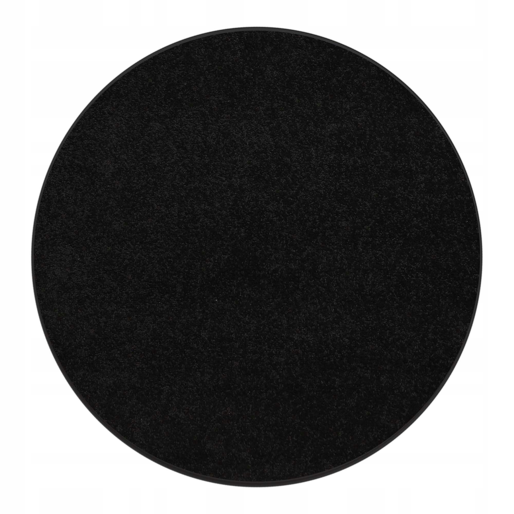 Kulatý Koberec Diamond Černé Kolo 200 cm