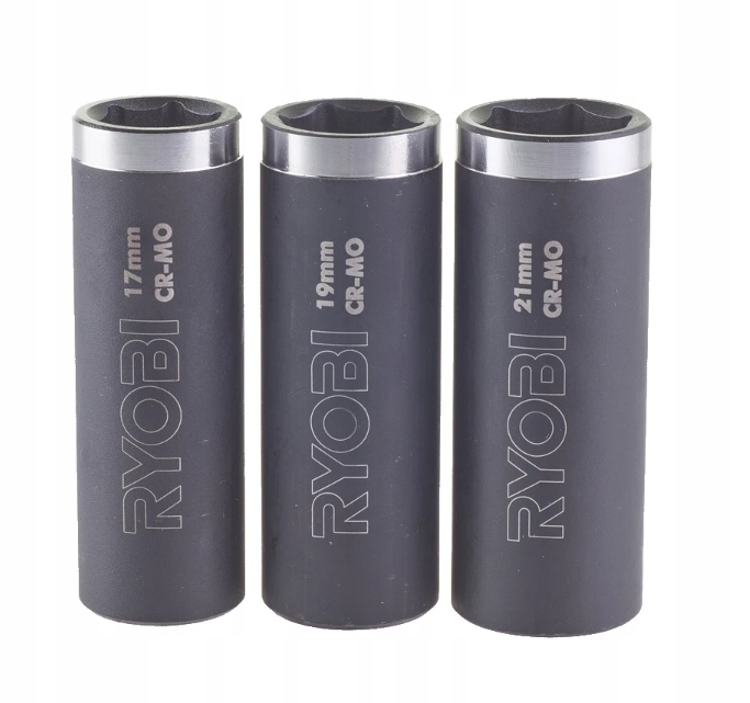 RYOBI Zestaw 3 nasadek udarowych 17 19 21 mm