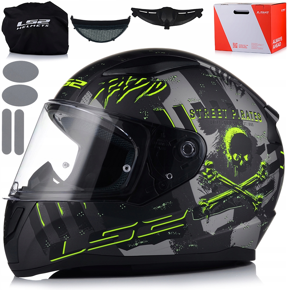 Motocyklová Prilba LS2 FF353 Rapid II Pirates Mat Systém Pinlock Ecer 22.06