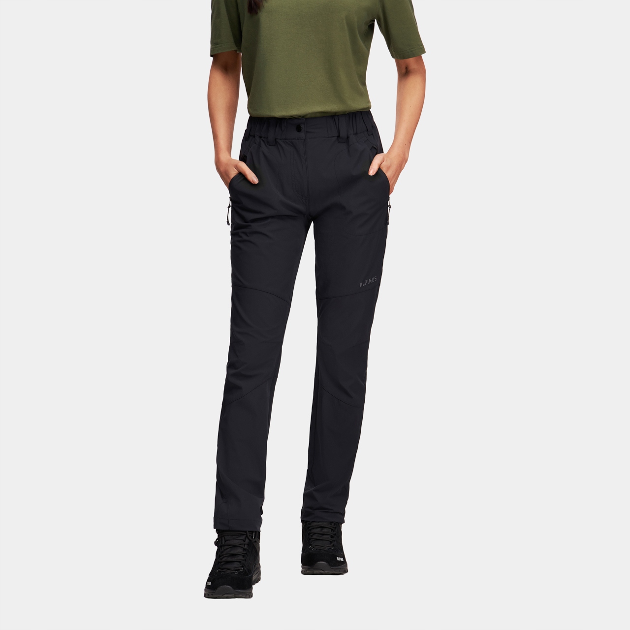 Spodnie trekkingowe damskie Alpinus Marmore Lekkie elastyczne UPF50 czar2XL