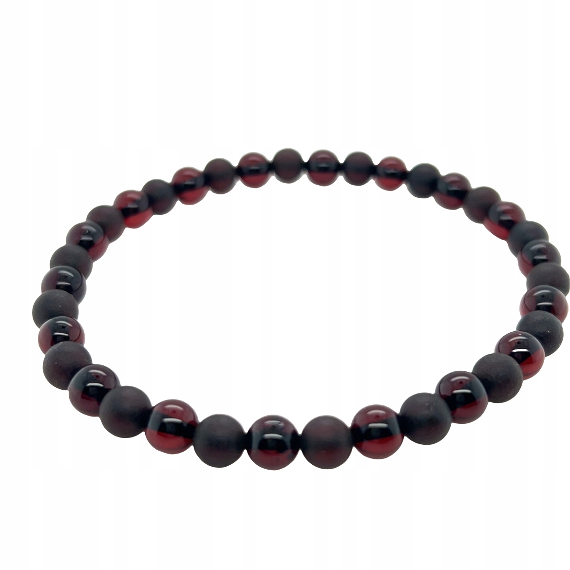 Pánský náramek s jantarem pro chlapce Dárek jantarová matná Kulka