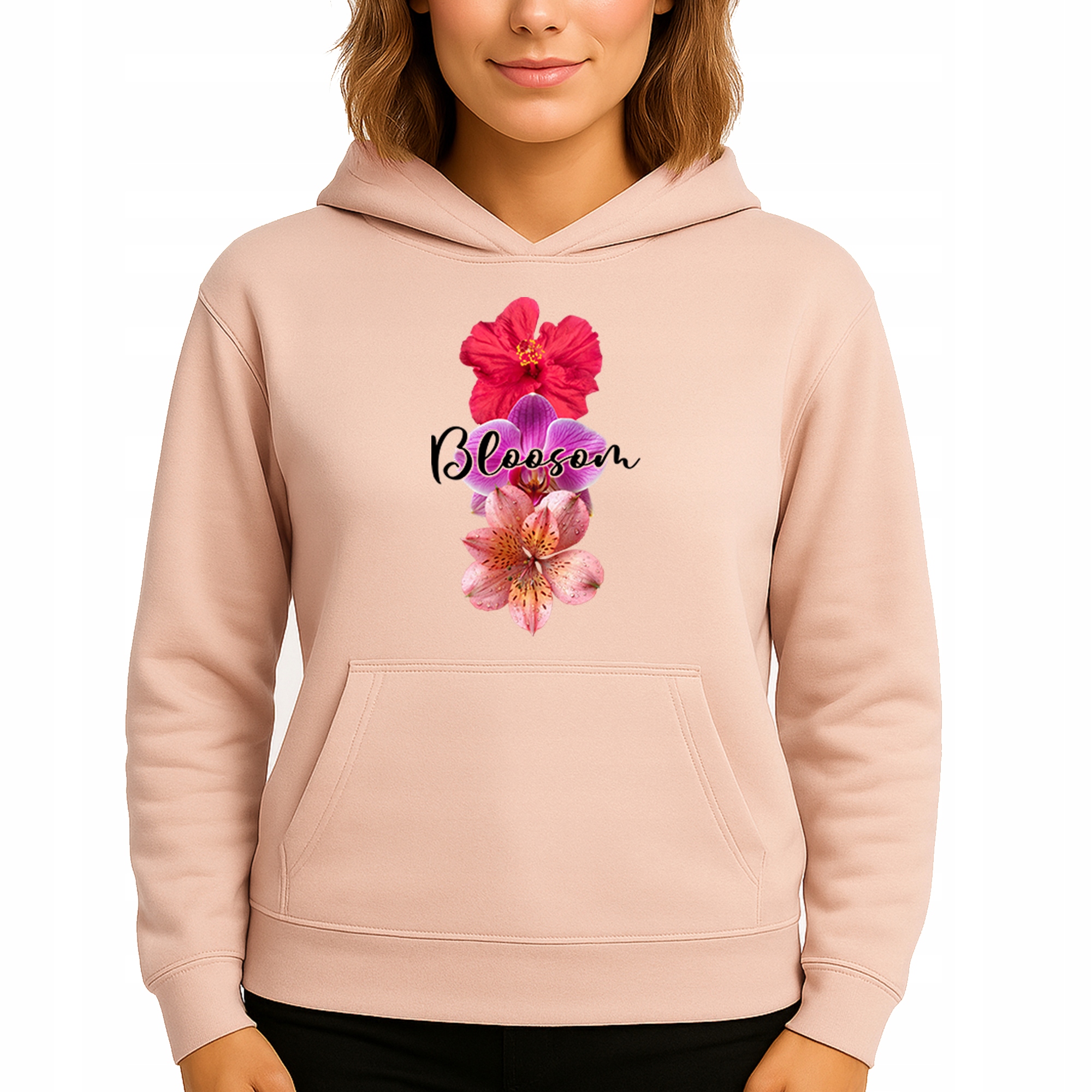 Mikina S Kapucí Hoodie Pech Perfect Bavlněná Módní Bloosom M