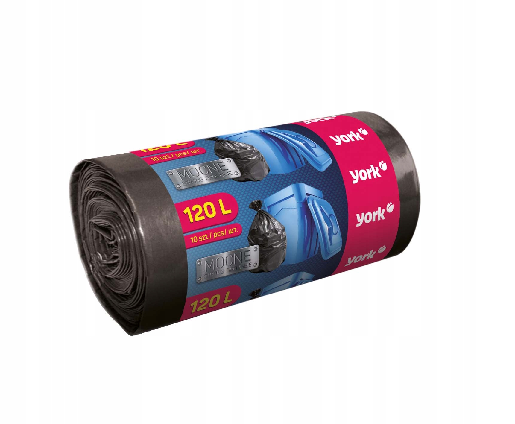 

Mocne worki na śmieci 120 l York 10 szt.