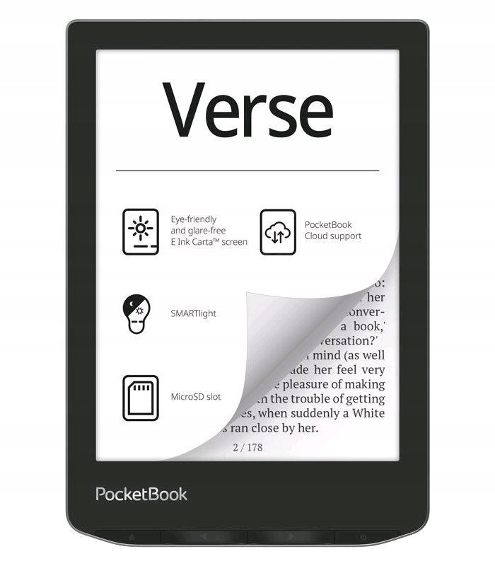 E-book Pocketbook 629 Verse Mist Grey, szary