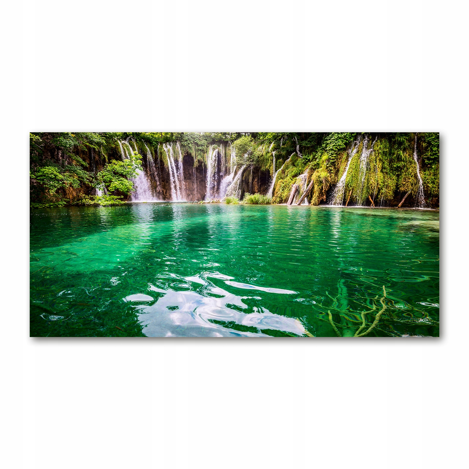 

Foto obraz szkło akryl Jezioro Plitwickie 120X60cm